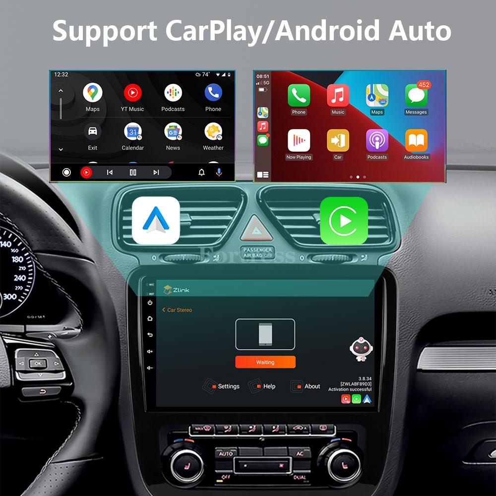 Fortress AI Voice Wireless CarPlay Android Auto Radio для Volkswagen Scirocco 2008-2013 4G Car Multimedia GPS 2din autoradio