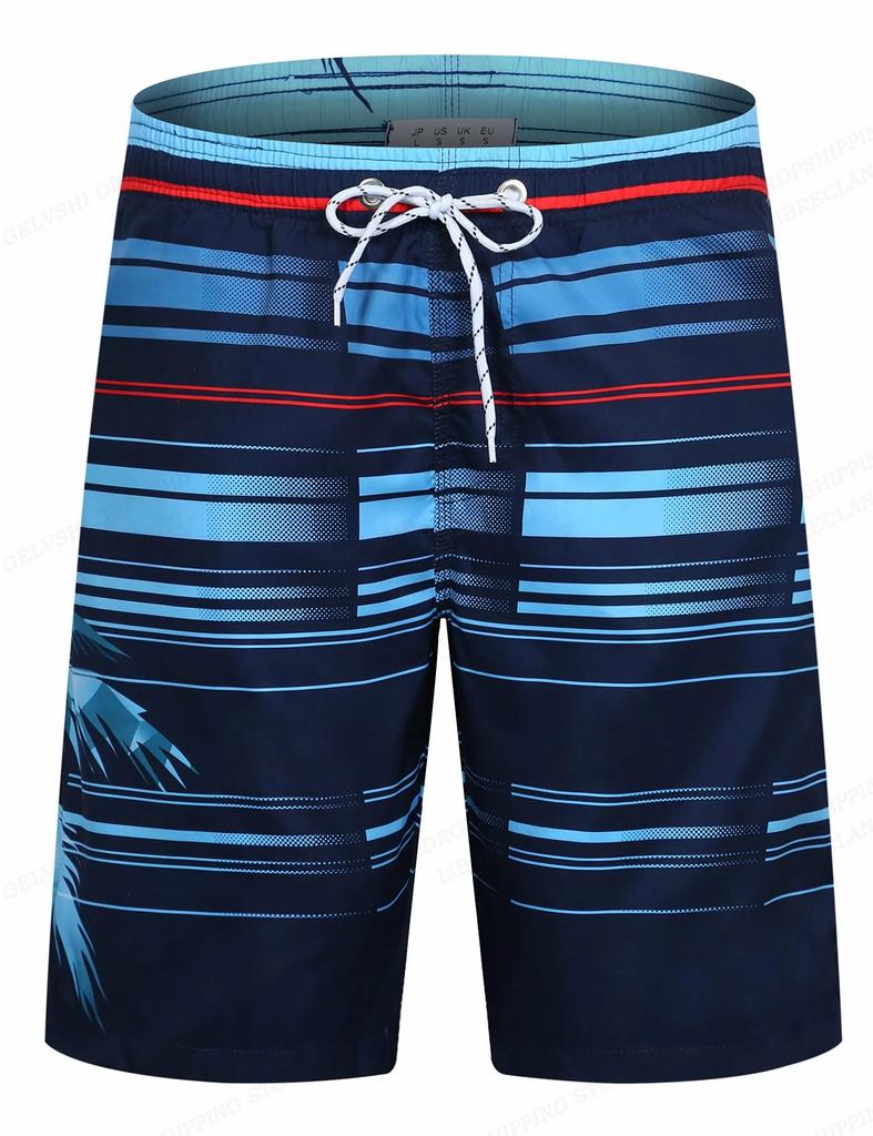 Мужские пляжные шорты с разноцветным узором, яркие 3D-печатные boardshorts, летние повседневные шорты для отпуска, свободные купальники для серфинга