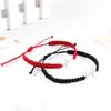 Creative Personality Stainless Steel Cross Hand-woven Adjustable Colored String Couple Versatile Bracelet
