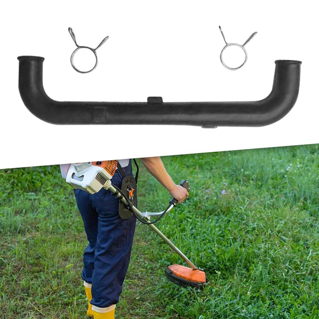 Lawnmower Oil Return Pipe Strimmer Ventilation Hose Replacing Premium with 2 Buckles Sturdy Trimmer