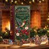 Festive Hummingbird Decor Christmas Garden Advent Calendar, 24-Day Countdown Calendar with 2D Acrylic Bird Hanging Ornaments, Holiday Gift for
