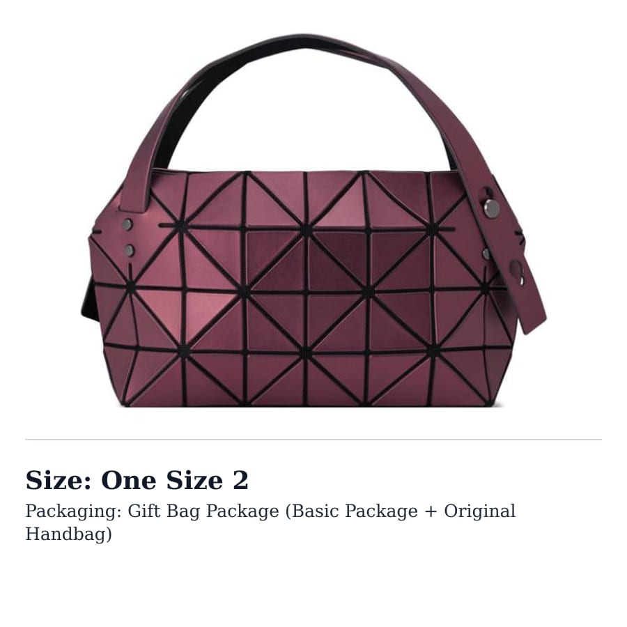 ISSEY MIYAKE Boston Polyvinyl Chloride Boston Bag, Shoulder Bag, Handbag Regular Women's Burgundy BB33-AG481-83