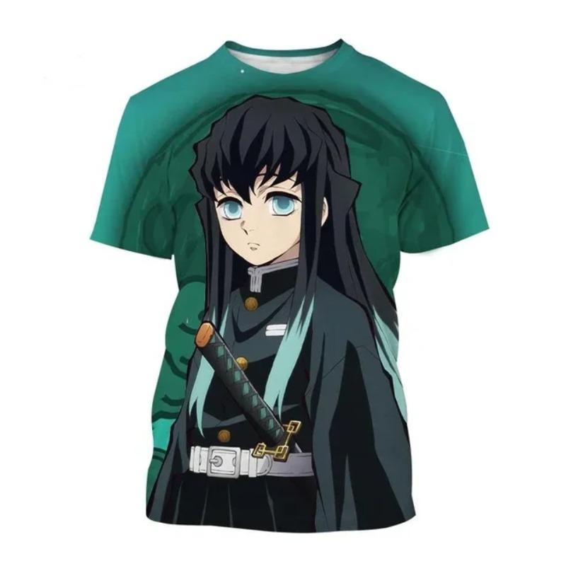 Модная футболка с 3D-печатью Аниме Клинок, рассекающий демонов Kimetsu No Yaiba Камадо Танджиро Кочо Шинобу