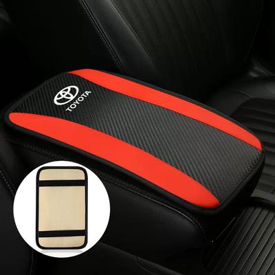 Кожа Для Corolla Prado Aqua Hilux Rav4 Prius Yaris Aygo Накладка на подлокотник автомобиля Подушка для защиты подлокотника Автоаксессуары