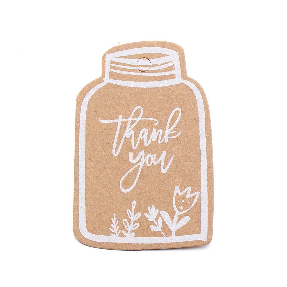 50 шт. бирка для вечеринки, подарочная упаковка, многоцветная бумажная этикетка «сделай сам», бирка «спасибо» из крафт-бумаги