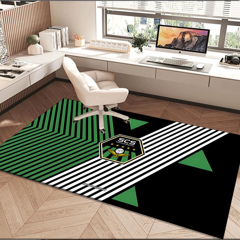 1PC rug Sassuolo Football Crest Design Carpet, Chair Rug,Area Rug for Office Bedroom living rooms bedroom, Doormat decor Christmas fan gifts