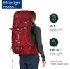 Рюкзак Osprey Ariel 55 vermilion red (Damen)