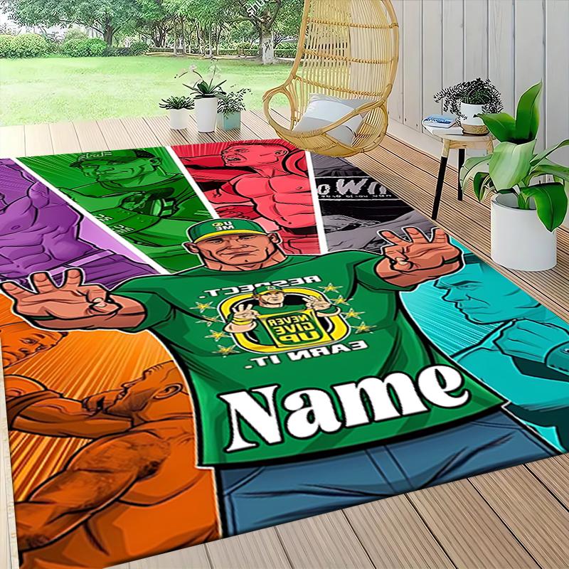 Custom Name Ballerina Cappuccino Carpet Rug Customizable Soft Washable Anti-Slip Home Living Room Sofa Mats Personalized Rug. 0909152