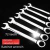 Dual-Purpose Ratchet Wrench: Open & Offset, 14/17/19mm for Auto Repair