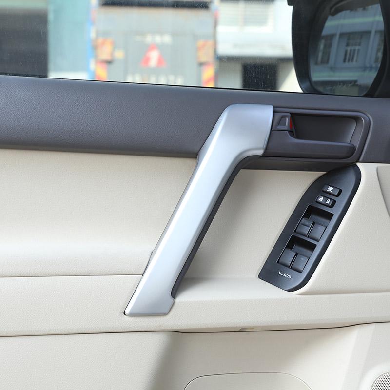 ABS матовый черный для Toyota Land Cruiser Prado FJ150 150 2010-2018 салон автомобиля подлокотник Защитная крышка наклейка аксессуары