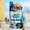 Messi Customize Your Name Beach Towel Super Soft Microfiber Quickdry Fabric Suitable for Swimming Gym Camping Yoga Vacation