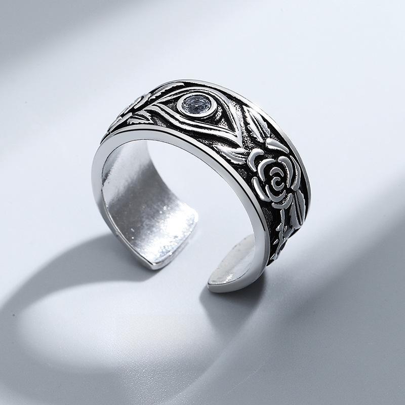 Кольцо Chiba Men's Eye of Horus: Ретро-изделие из тайского серебра S925