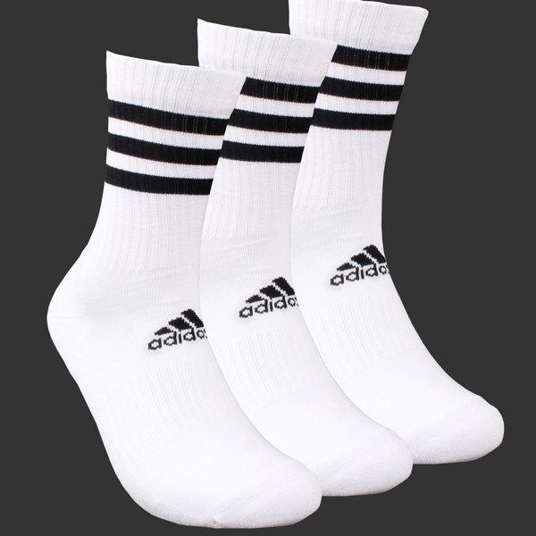 adidas 3S 3S CuShion 3 Pack Sport Socks Women Men S Golf
