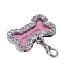 R# Pets Cat Dog ID Tags Индивидуальные персонализированные косточки в форме сплава Кристалл Бирка