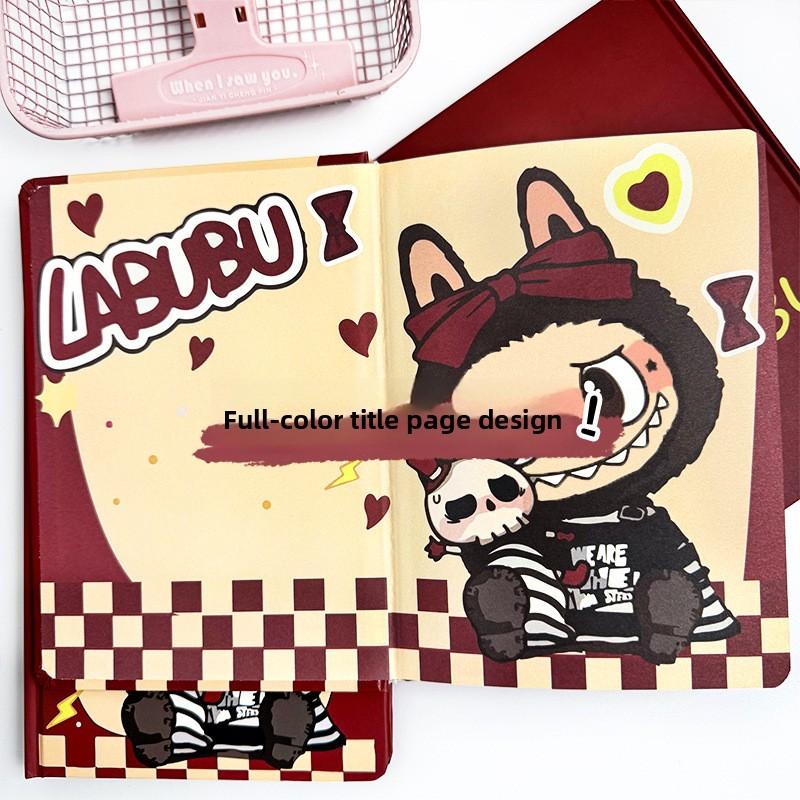 Color Page Notebook Trendy Cool Hard Shell Book Student Full Color Picture Book Horizontal Line Book