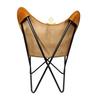 Indian Handmade Genuine Leather Butterfly Chair For Home And Office