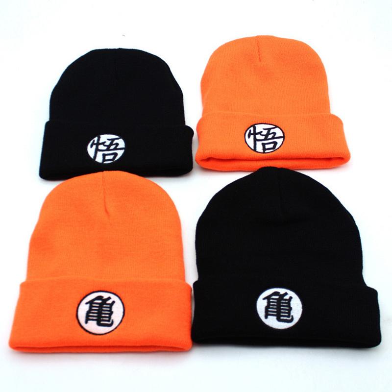 Anime Dragon Ball Embroidered Knitted Beanie Hat, Men Women Winter Outdoor Motion Ski Warm Wind-Resistant Beanie Hats