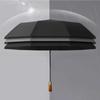 Automatic Folding Extra Large Umbrella Wooden Handle Wind-resistant High End Waterproof Reinforced Sunscreen Black Tape Umbrella