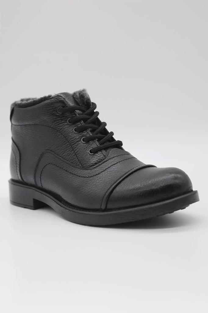 Мужские модные ботинки из натуральной кожи на толстом каблуке, морозостойкие водонепроницаемые кожаные меховые ботинки, обувь