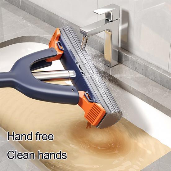 Ручная швабра Yousheng для мытья полов, легкая, простая в эксплуатации губчатая швабра с функцией самовыдавливания, инструмент для мытья кухонных окон и стекол