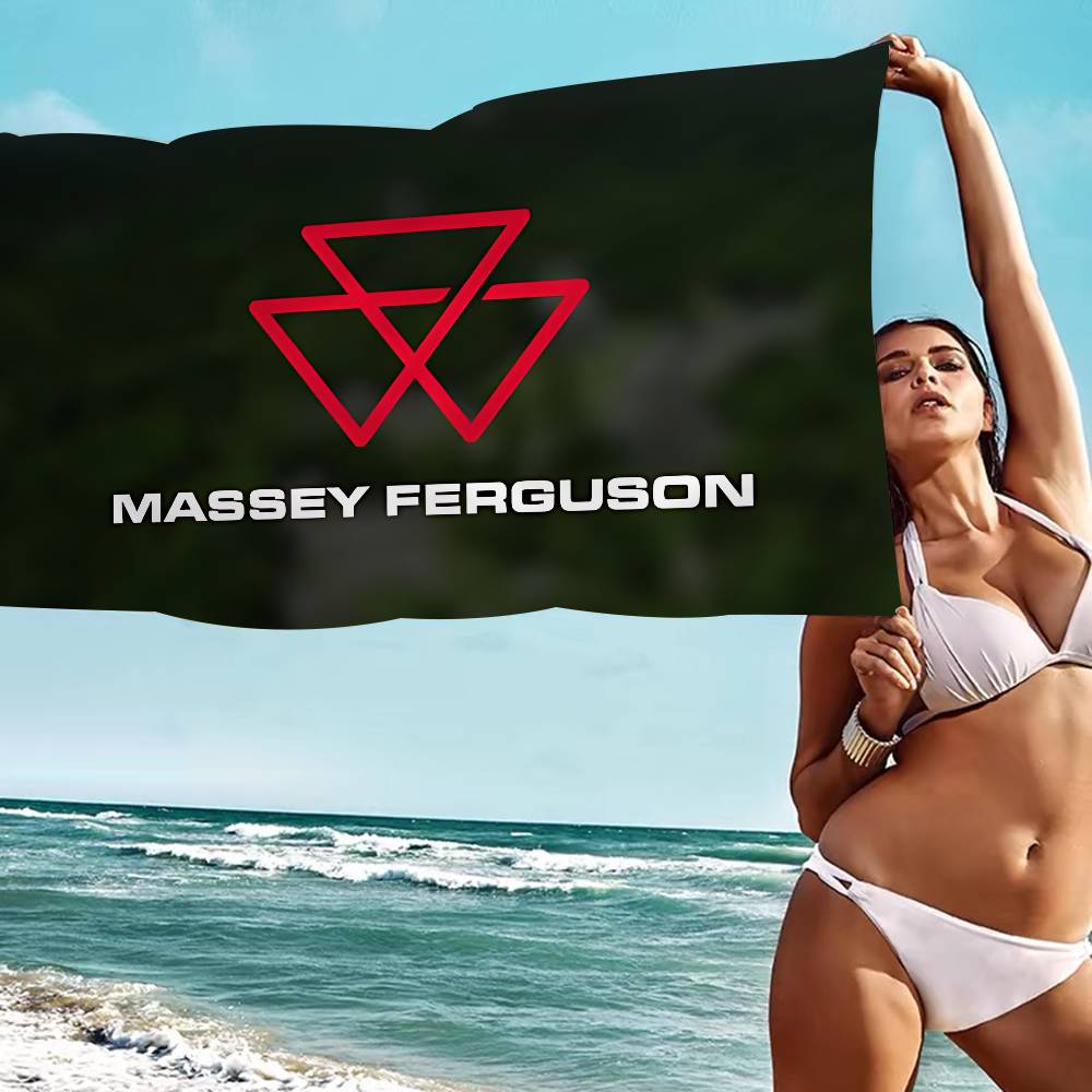 M-Massey F-Ferguson Микрофибра Пляжное полотенце Впитывающее Быстросохнущее Мягкое Йога Плавание Курорт Альпинизм Полотенце