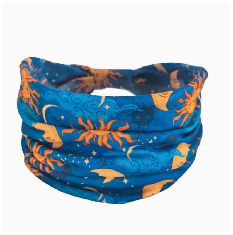 Женская повязка на голову из хлопка с принтом в стиле бохо, спортивная повязка на голову, полосатая повязка на голову, повязка на голову с широкими краями, повязка на голову для йоги, мягкая повязка для волос, комплект головного убора, повязка для волос для женщин и девочек