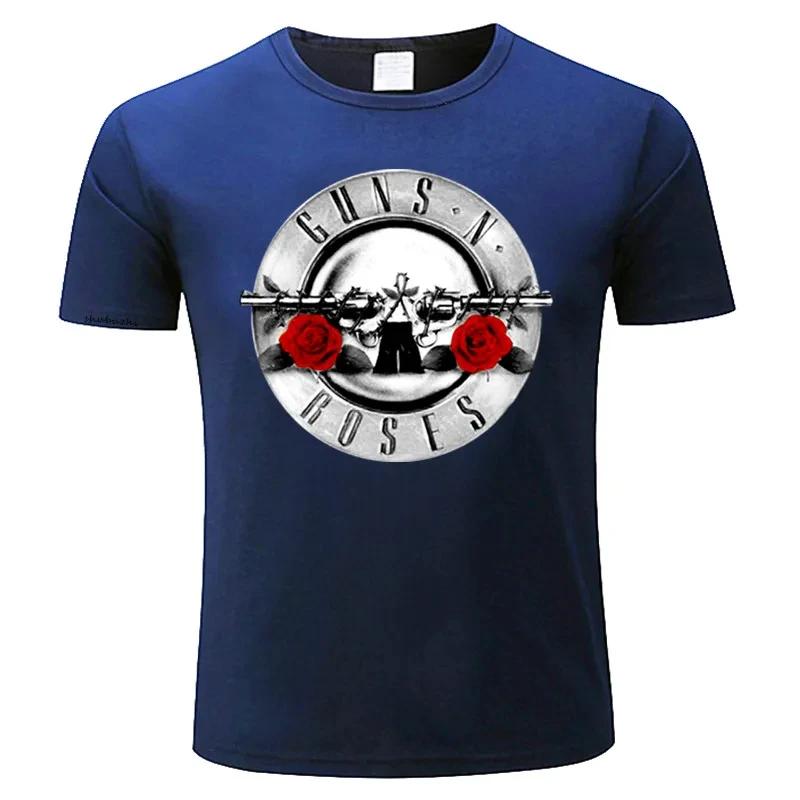 Guns N Roses Bullet Logo Black Graphic Band T-Shirt Tshirt T Shirts Man Top Tee tops Gun Movie Logo