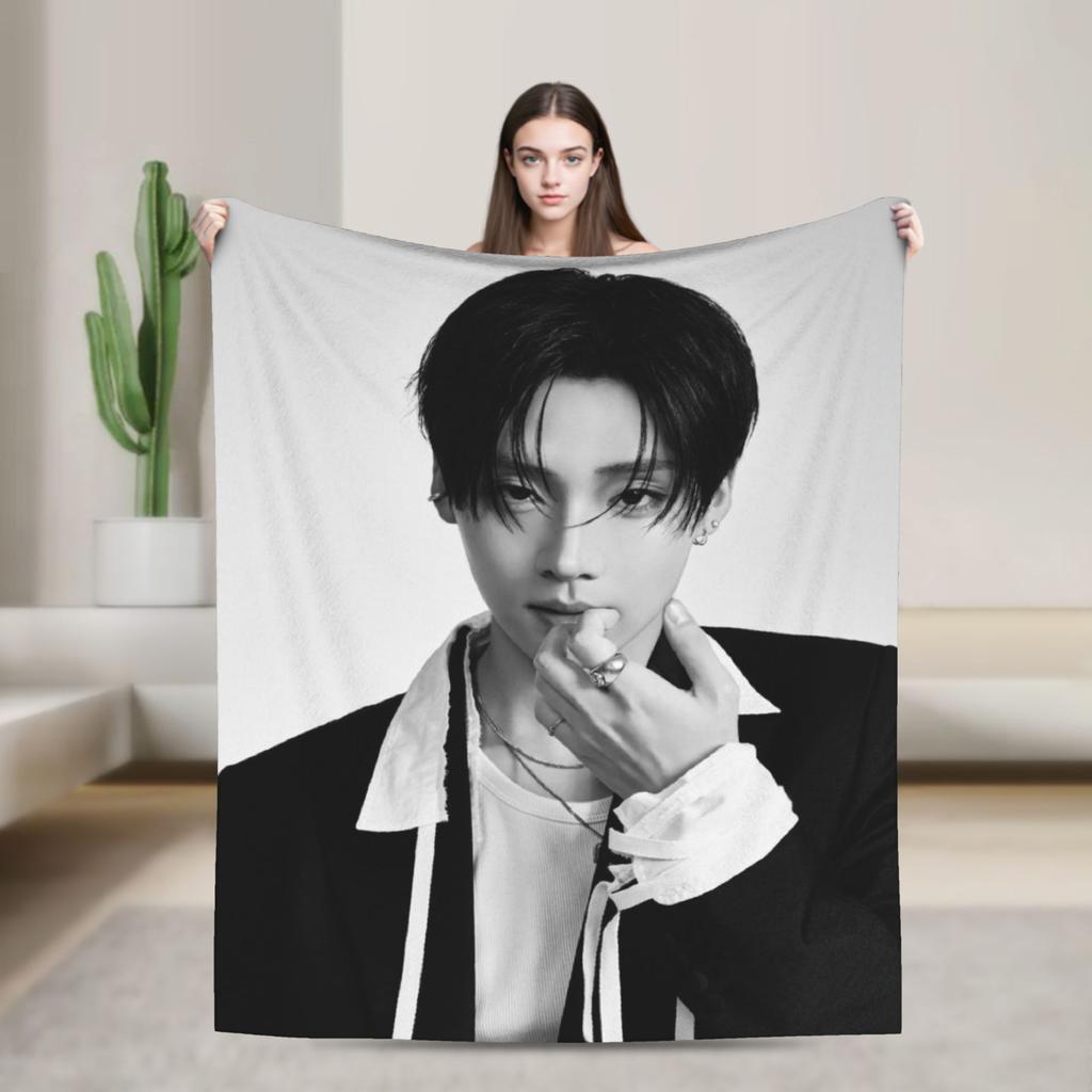 Ald1 Sangwon Soft Blanket Novelty Travel Office Throw Blanket Bedroom Flannel Bedspread Sofa Bed Cover