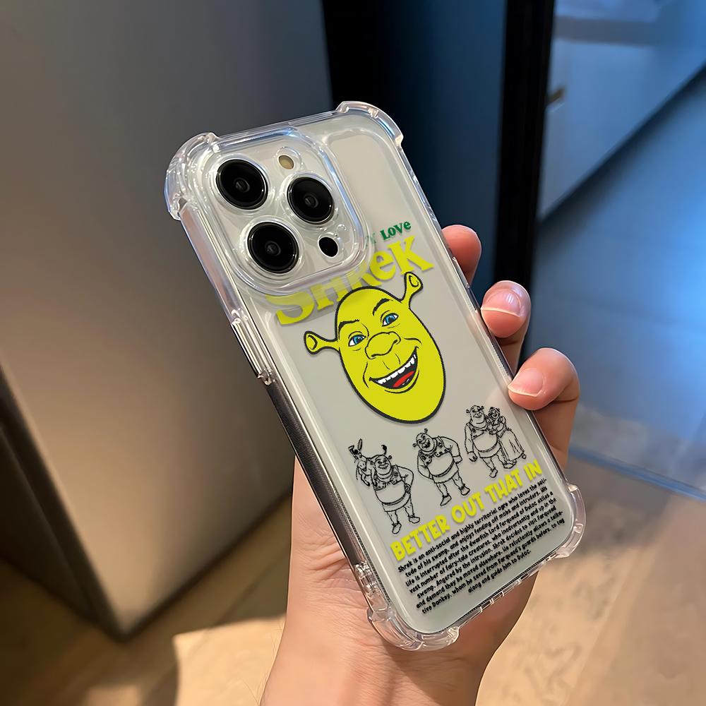 Мультяшный Забавный Новый Фильм Шрек Чехол Для Телефона Для iPhone 16e 16 15 14 13 12 11 Mini Pro Max X XR XSMax 7 8 Plus Противоударный Чехол