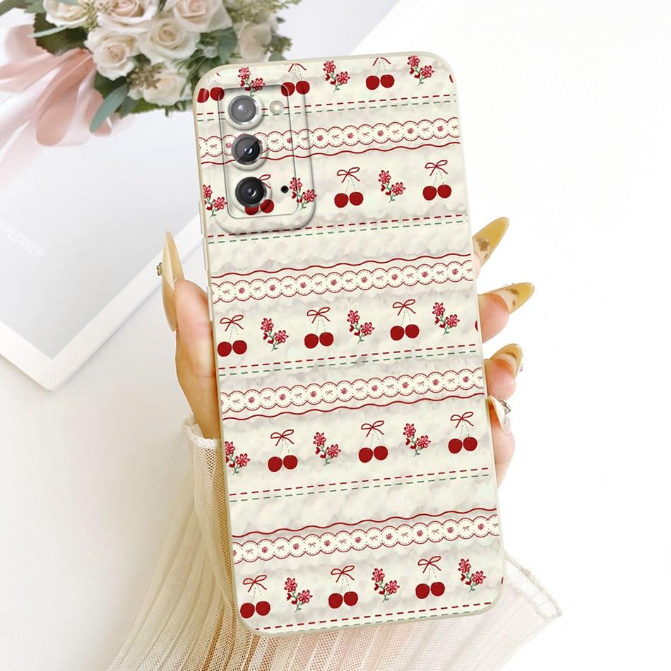 Для Samsung Galaxy S20 S20+ S20FE Милый Чехол-Телефон с Кошкой и Цветами Для Samsung S 20 S20 FE 4G 5G Ударопрочный Мягкий Силиконовый Бампер