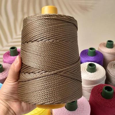 Легкая пряжа из ледяного шелка для летних DIY ручного плетения, шляпа от солнца, сумка, обувь, подушка, крафтовая веревка, полая шерсть для вязания крючком, подушка