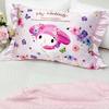MORIPiLO (Morishita) Silk Touch My Melody Sanrio Characters Pillowcase, Silky Touch, Ruffled, Washable, 43x63cm, Pink, 405846