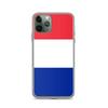 Coque iPhone - Drapeau France - iPhone 11 Pro - Souple - Plastique Transparent - Modèle Vertical