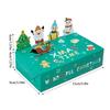 5/10Pcs Cartoon Christmas Candy Gift Box Kraft Paper Cookie Packaging Box 2026 Christmas Party Decor Xmas Navidad New Year 2026