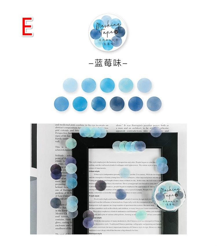 1 рулон школьные канцелярские принадлежности красочные маскировочные ленты в горошек журнал студенческие наклейки для тетрадей дети DIY декоративный дневник Скрапбукинг