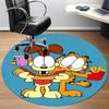 1 шт. Ковер-коврик Garfield для стула в офис, нескользящий, мягкий и удобный, коврик для офиса, игр, легкий круглый напольный коврик