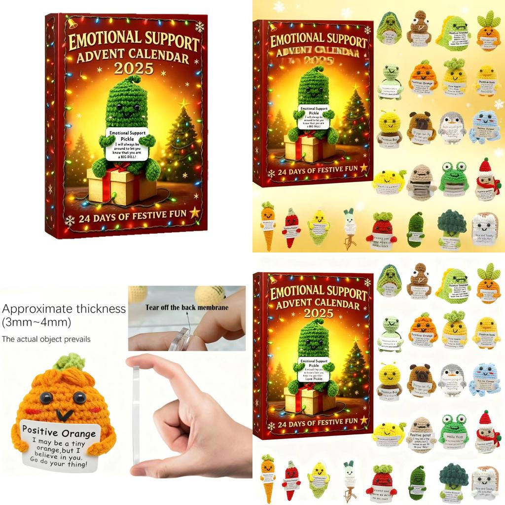 Emotional Support Festive Advent Calendar With Interactive Blind Box For Emotional Support And Interest Development