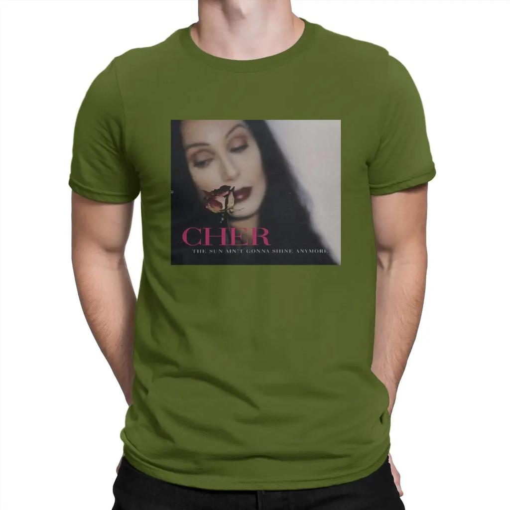 Sun Aint Gonna Shine Anymore Music Man's TShirt C-Cher Singer O Neck Tops Fabric T Shirt Funny High Quality Gift Idea Unisex
