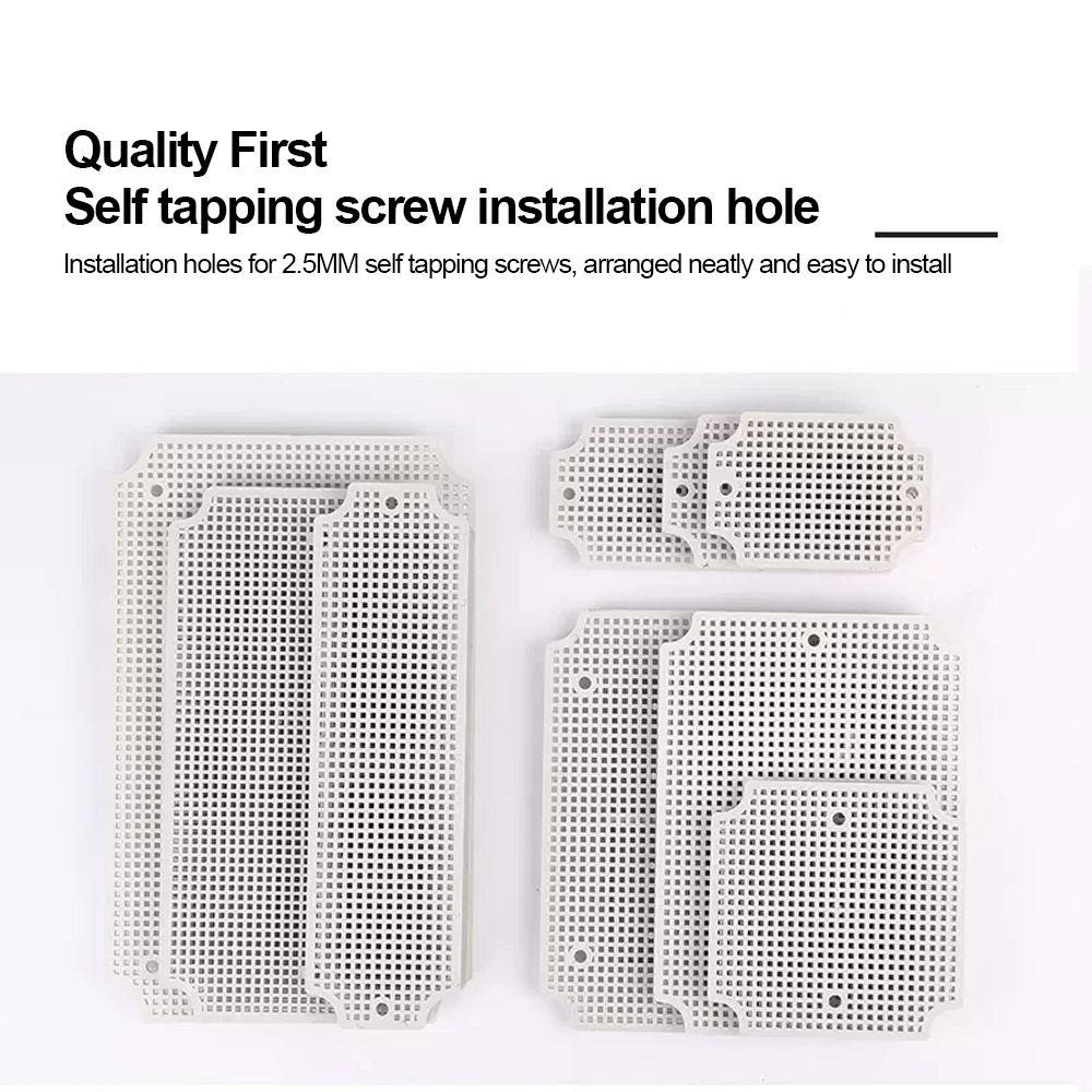 White Fixed Installation ABS Bottom Plate Porous Plate Accessory Waterproof Junction Box Honeycomb Grid Plate
