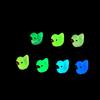 100Pcs Candy Color Glow In The Dark Duck Sculptures Vivid Appearance Mini Luminous Resin Duck Sculptures Home Decor