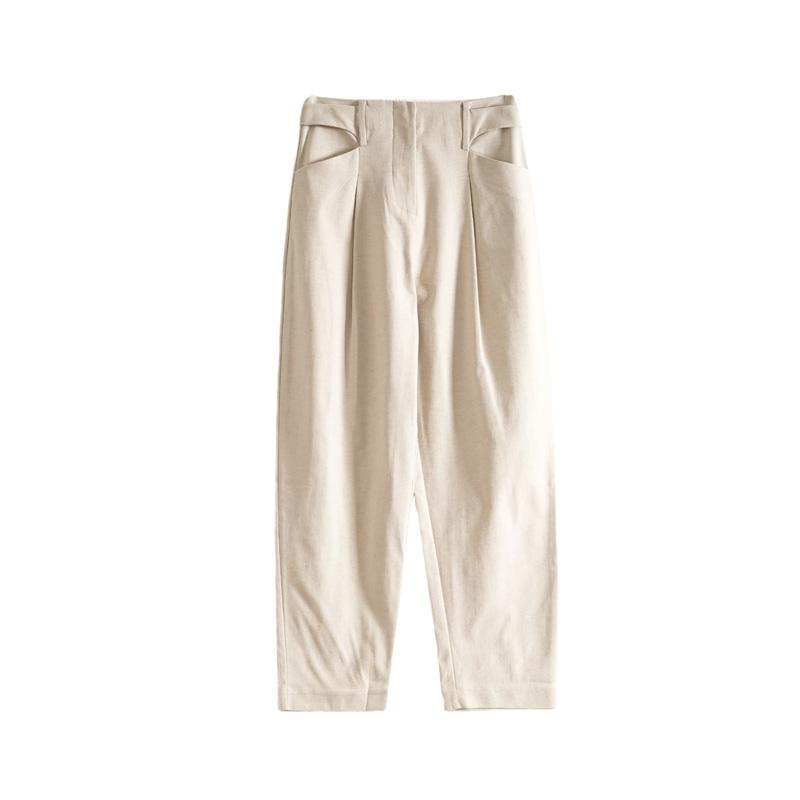 NEIWAI high waisted lazy tapered pants