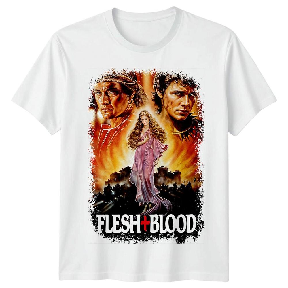 Flesh Blood 1986 Movie Poster Inspired Tshirt Retro 80s Tee Unisex