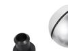 BMW E39 E46 E53 E60 E61 E81 E82 E83 E85 E87 E90 E91 E92 E93 Gear Shift Knob, Silver & Chrome, 6-Speed