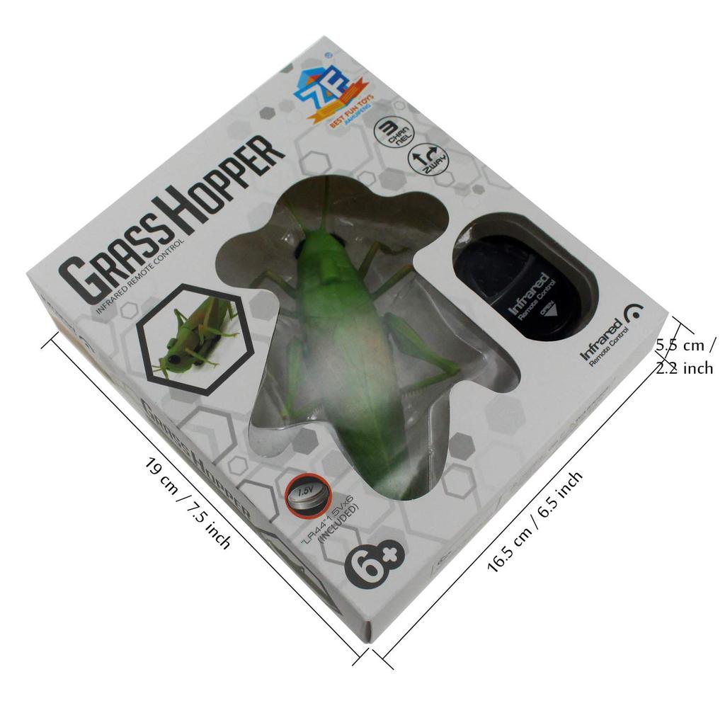 Tipmant RC Кузнечик Игрушка-животное на радиоуправлении Симуляция Электронное насекомое Транспортное средство Подарок на день рождения для детей