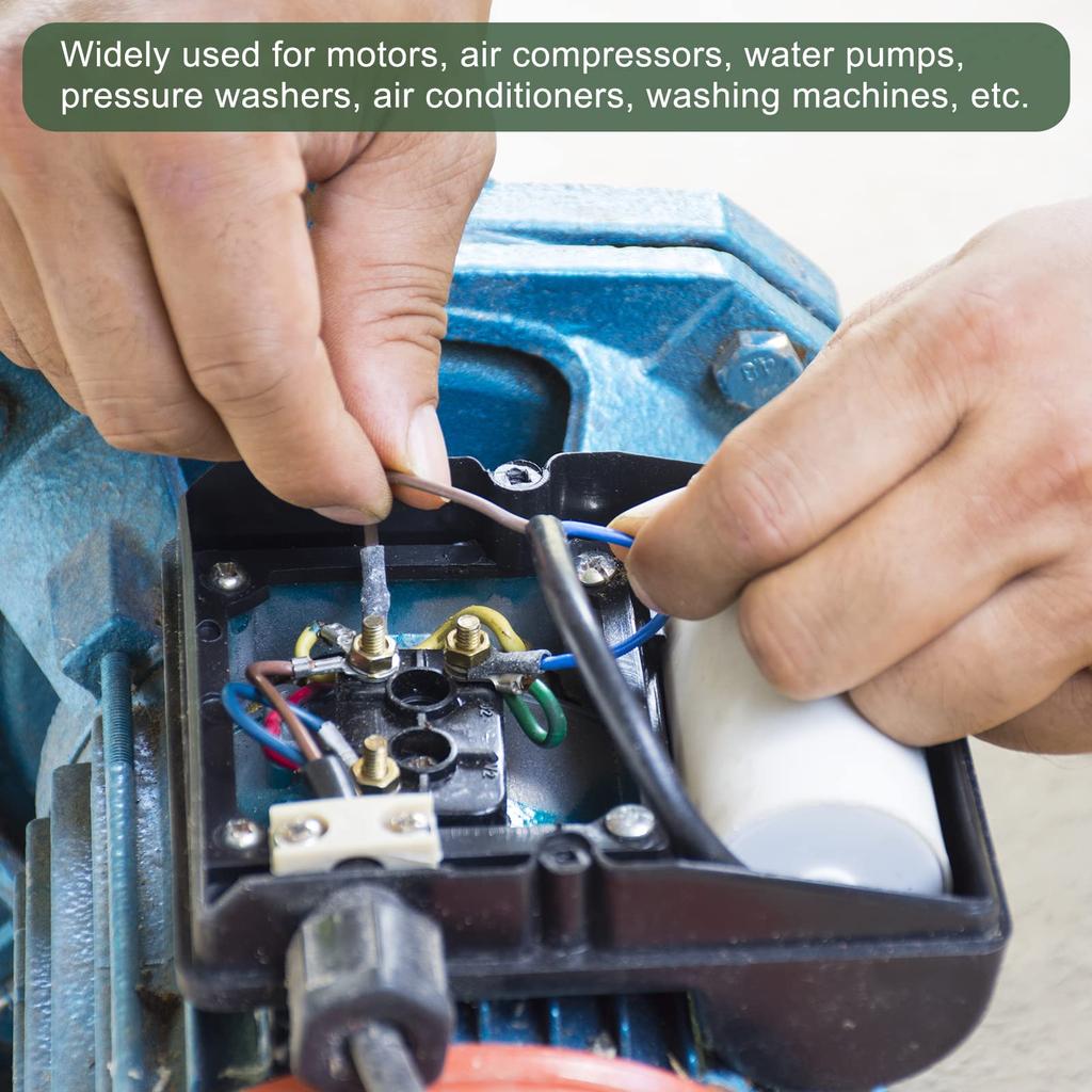 Конденсатор пусковой YOKIVE CBB60 250 В переменного тока 50 мкФ 50/60 Гц 2 провода Пусковой круглый конденсатор