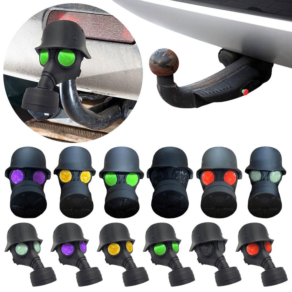 Смешная крышка-маска от газа для сцепного устройства прицепа Крышка фаркопа Защитный колпак для фаркопа Прицепа Предотвращает ржавление приемной трубы