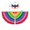 Cute Owl Wings Costume Animal Peacock Pattern Felt Cloak With Matching Mask Performance Props Halloween Carnival Cosplay Cape
