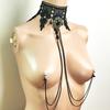 Практичное и Сексуальное Ожерелье с Кисточкой для Пирсинга Сосков, Цепочка для Груди, Цепочка для Тела, Летняя Цепочка для Сосков, Цепочка-Корсет, Кружевная Цепочка для Сосков