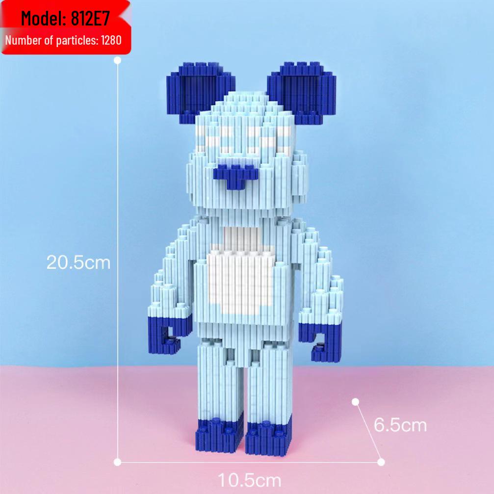 Совместимый Lego для девочек: Серия конструкторов «Злой Медведь» - Образовательные микро-конструкторы, соединяющиеся игрушки и подарки
