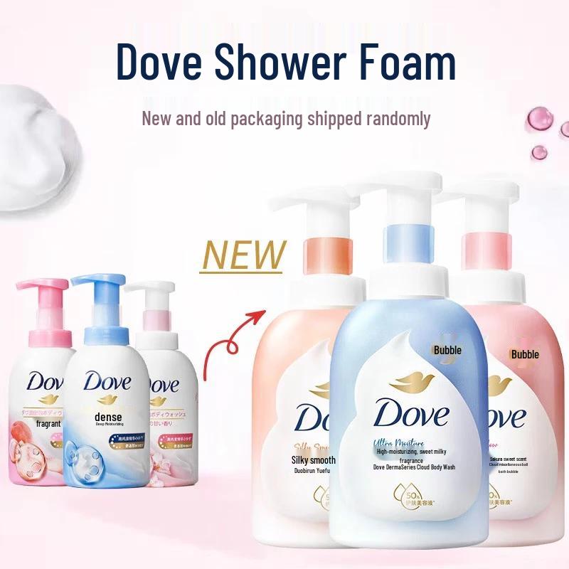 DOVE Пенящийся гель для душа с керамидами и ароматом цветения вишни
